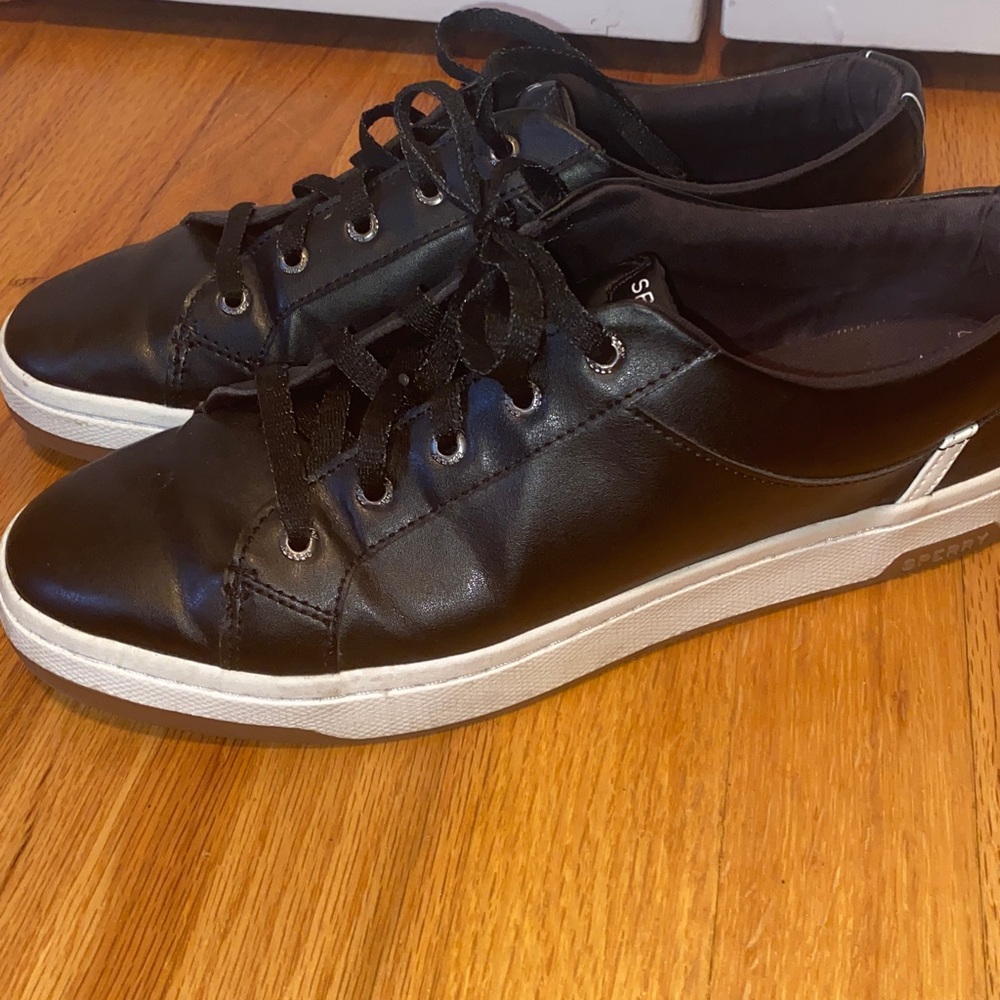✨Woman's Golf Sneakers & Athletic Shoes Sperry Sandy Leather black size 11